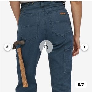 Patagonia cargo pants; all seasons hemp canvas double knee pants